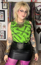 Load image into Gallery viewer, BONE CURSE crop top - Femme cut