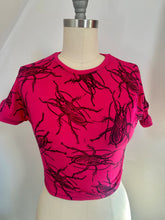 Load image into Gallery viewer, NIGHTCRAWLER Cockroach print Crop Top