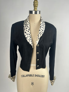 Vintage 80s/ 90s Dalmatian Print Blazer Size Medium