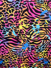 Load image into Gallery viewer, 1 1/8 Yard Splatter Leopard Neoprene Scuba Fabric
