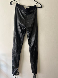 Current Mood Faux Leather Leggings Size XS