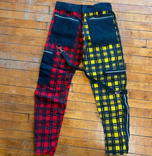 Load image into Gallery viewer, Handmade Plaid Bondage Pants size 32”
