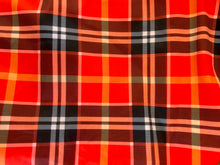 Load image into Gallery viewer, 1 1/2 yards Red Plaid Spandex
