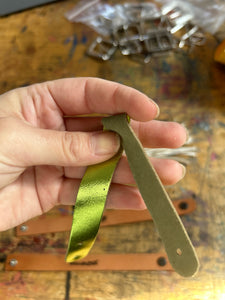 Lot of (3) Leather Bracelets and (1) Leather keychain