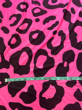 Load image into Gallery viewer, 1 1/4 Yard + Scrap Pink Large Print Leopard Spandex
