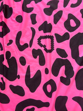 Load image into Gallery viewer, 1 1/4 Yard + Scrap Pink Large Print Leopard Spandex
