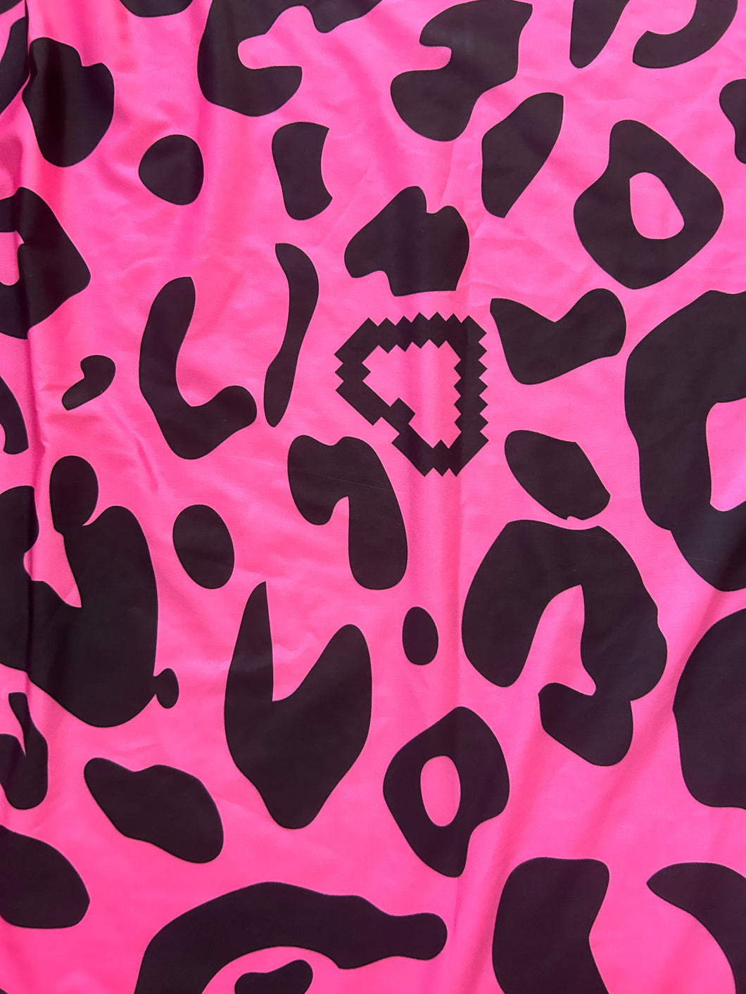 1 1/4 Yard + Scrap Pink Large Print Leopard Spandex