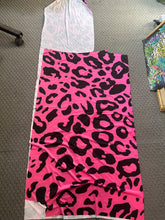 Load image into Gallery viewer, 1 1/4 Yard + Scrap Pink Large Print Leopard Spandex
