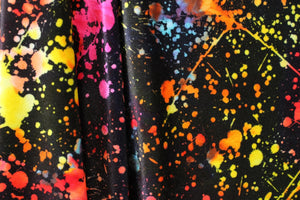 1 yard Splatter Print Stretch Velvet