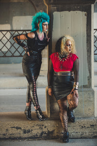 Current Mood Faux Leather Leggings Size XS