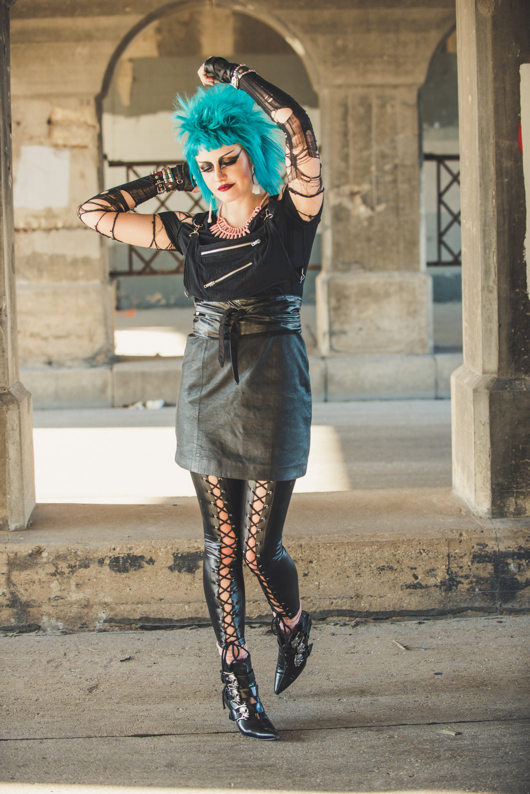 Current Mood Faux Leather Leggings Size XS