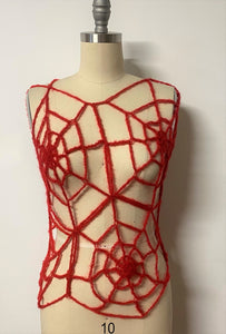 WEBS WE WEAVE Top - Red size M